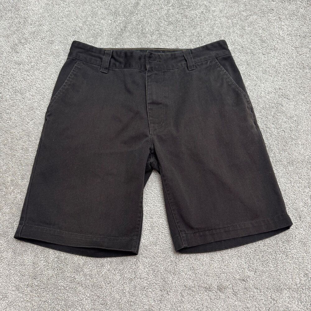 Brixton Fleet Chino Shorts Mens 31 Dark Gray Twill Work Skate Utility Casual